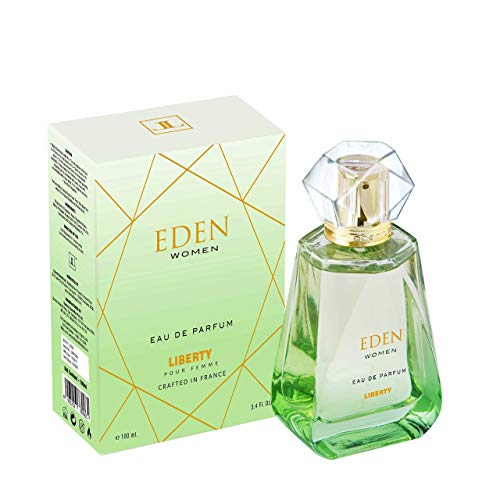 Liberty LUXURY Eden Perfume (100 ml / 3.4 oz) para mujer, floral afrutado, almizcle, notas de madera de cedro, olor de larga duración, Eau de Parfum (EDP) - (Eden)