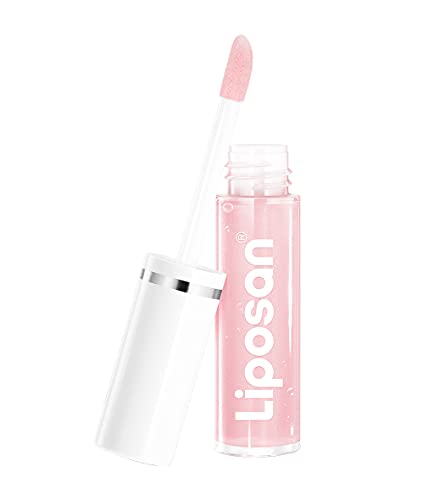 Liposan Lip Oil Gloss Clear Glow (1 x 5,5 ml), brillo labial con efecto volumen, bálsamo labial hidratante con acabado brillante, cuidado labial con fórmula vegana