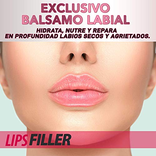 LIPS FILLER | Rellenador, hidratante y regenerador labial | Exclusivo tratamiento con Ácido Hialurónico | Luce labios más carnosos y voluminosos | Efecto Anti-Edad para labios | 50ml