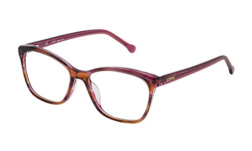 Loewe VLWA07M5306DB Monturas de Gafas, Brown/Pink/Streaked Orange, 55 Unisex