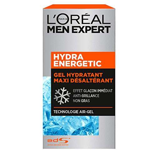 L'Oréal Men Expert - Gel Hydratant Maxi Désaltérant pour Homme - Soin du Visage - Hydra Energetic - 50 ml