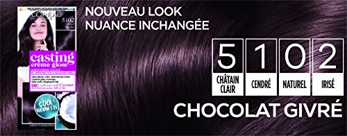 L'Oréal Paris Casting Crème Gloss 5102 Chocolat Givré Châtain Foncé Glacé Collection Cool Brunette