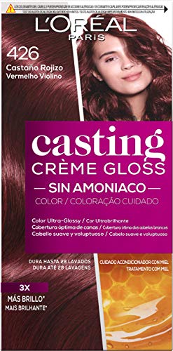 L'Oreal Paris Casting Crème Gloss Coloración Sin Amoniaco, Tono: 426 Castaño Rojizo