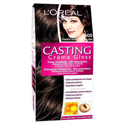 L'Oreal Paris Casting Créme Gloss Coloración Sin Amoniaco, Tono: 500 Castaño Claro