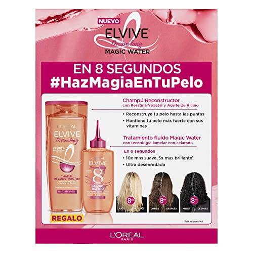 L'Oréal Paris Cofre Elvive Dream Long Magic Water + Regalo Champú Dream Long – Pack cuidado Pelo largo