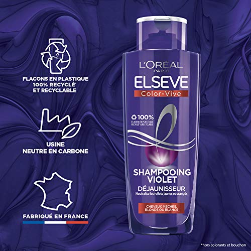 L'Oréal Paris Elsève Color-Vive Shampooing Violet Déjaunisseur 200 ml