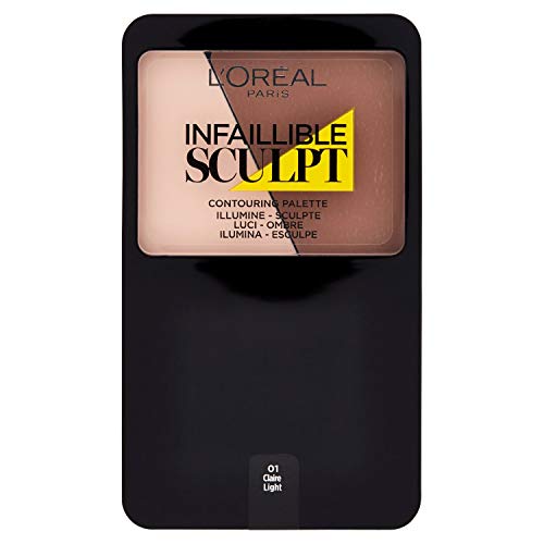 L'Oréal Paris Infalible Sculpt Paleta Contouring para Pieles, Tono Claro - 10 g