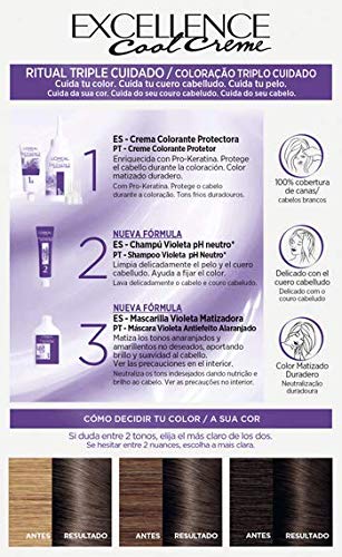 L'Oréal Paris L'Oréal Paris Excellence Creme Tinte Permanente, Tono 6.11 Rubio Oscuro Ceniza 260 g