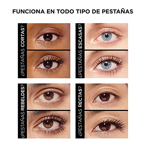 L'Oréal Paris Máscara De Pestañas Air Volume Mega Mascara, Waterproof 01, Negro, 7.9 Mililitro