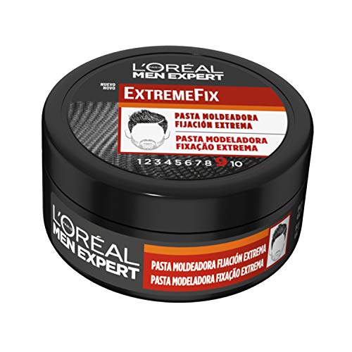 L'Oreal Paris Men Expert Pasta moldeadora fijación extrema para hombre - Pack de 2 x 75 ml