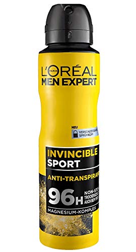 L'Oreal Paris Men Expert ZES08090  Deo Spray Invincible Reetiquetado 150 ml - Lote de 6