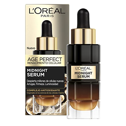 L'Oreal Paris Midnight Serum Age Perfect Renacimiento Celular Con Complejo Antioxidante. Serum Facial Noche. Renueva La Piel Noche Tras Noche. Aporta Firmeza Y Luminosidad A La Piel, 30 ml