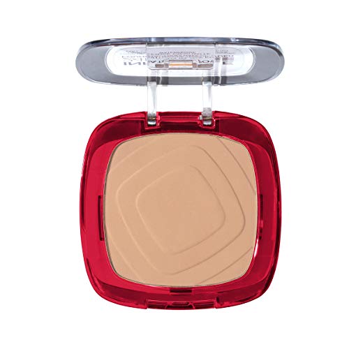 L'Oréal Paris Polvos Compactos Mate Infalible 24H, Larga Duración, Cobertura Media-Alta, Resistente al Agua, Tono: 130 True Beige, 9g