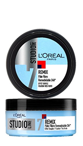 L'Oréal Paris Studio Line REMIX pulpa de fibra Efecto remodelable 24 Fijación Muy Fuerte - Conjunto de 2