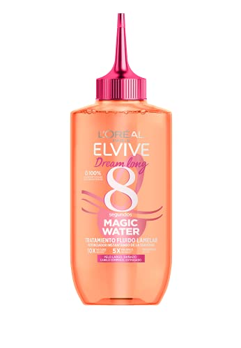 L'Oréal Paris Tratamiento Capilar Fluido Con Tecnología Lamelar, Con aclarado, Para Pelo Largo y Dañado, Cabello Hidratado, Suave y Brillante, Elvive Dream Long Magic Water, 200ml