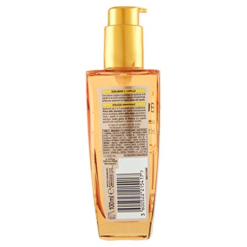 L'Oréal Paris Tratamiento de aceite extraordinario Elvive, tratamiento nutritivo para cabello normal o seco, 100 ml, (el embalaje puede variar)