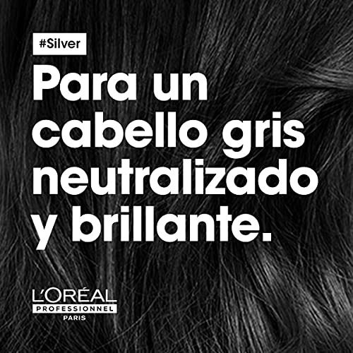 L’Oréal Professionnel | Acondicionador Neutralizador para cabellos grises, blancos o rubios claros, Silver, SERIE EXPERT, 200mL