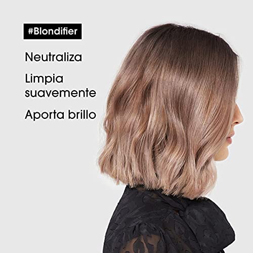 L’Oréal Professionnel | Champú Iluminador y Restaurador para cabellos con mechas o rubios, Blondifier Cool, SERIE EXPERT, 300mL