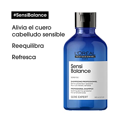 L’Oréal Professionnel | Champú Tratamiento Capilar para el cuero cabelludo sensibilizado, Sensi Balance, SERIE EXPERT, 300mL