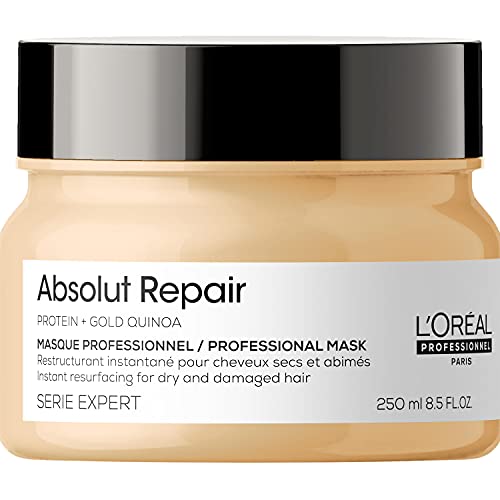 L’Oréal Professionnel | Mascarilla Tratamiento reconstructor para cabellos secos y dañados, Absolut Repair, SERIE EXPERT, 250ml