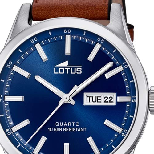 Lotus Reloj Analógico para Hombre de Cuarzo con Correa en Cuero 18671/3