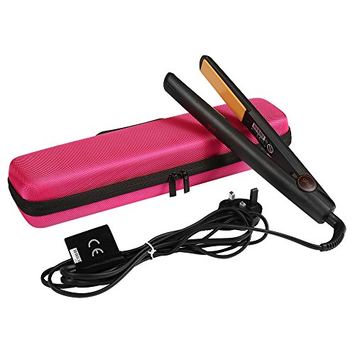 LuckyNV Portátil Que Lleva la Caja de la Plancha de Pelo de EVA para Ghd IV Styler Styler Herramienta Clásica Caja de Almacenamiento de la Caja del bigudí Protector (Rosado)