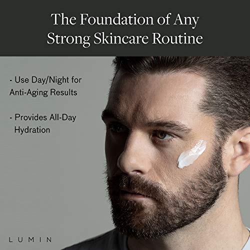 Lumin Tratamiento Facial de Hombre | Incluye 3 productos: Defensa de Círculo Oscuro, Exfoliante Facial y Bálsamo Hidratante que ayudan con manchas, ojeras, hinchazon, piel desigual