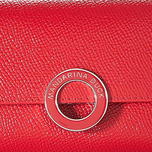 Mandarina Duck Deluxe P10BZP04, Cartera. para Mujer, Flame Scarlet, 12x9x1,5 (L x H x W)