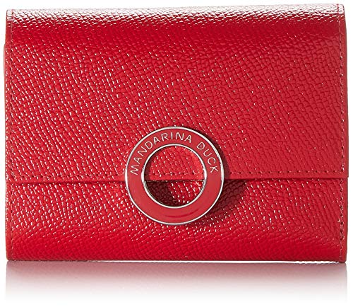 Mandarina Duck Deluxe P10BZP04, Cartera. para Mujer, Flame Scarlet, 12x9x1,5 (L x H x W)