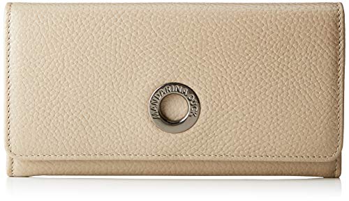 Mandarina Duck FZP52 - Porte-monnaie de Piel Mujer, color Beige, talla 2x10x19 cm (B x H x T)