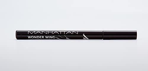 Manhattan Wonder Wing Eyeliner & Stamp, sello negro eyeliner para un ideal simétrico, color negro 001, 1 x 1,6 ml