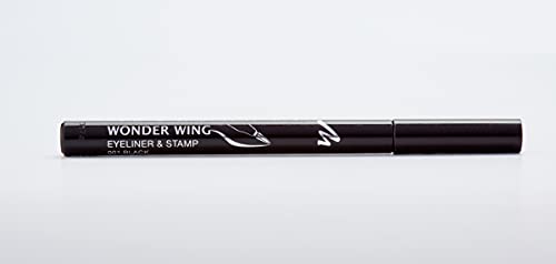 Manhattan Wonder Wing Eyeliner & Stamp, sello negro eyeliner para un ideal simétrico, color negro 001, 1 x 1,6 ml