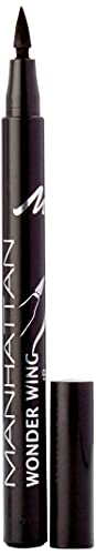 Manhattan Wonder Wing Eyeliner & Stamp, sello negro eyeliner para un ideal simétrico, color negro 001, 1 x 1,6 ml