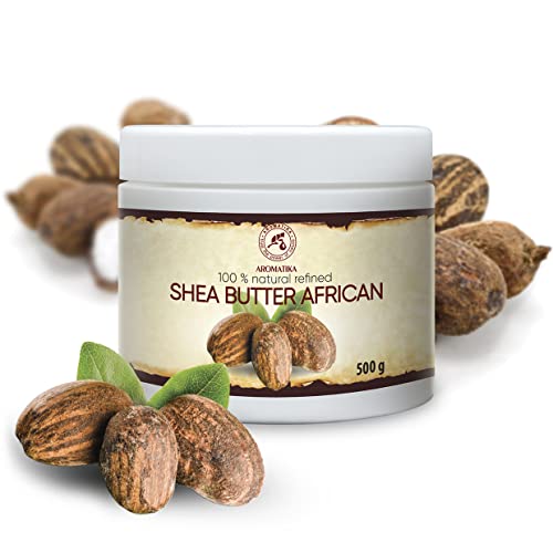 Manteca de Karité - 500g - Puro y Natural - Butyrospermum Parkii - Shea Butter Africana - Óleo Corporal - Hidratante Corporal - Aceite para el Cabello - Piel - Uñas - Labios - Cuidado Facial