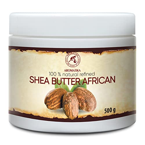 Manteca de Karité - 500g - Puro y Natural - Butyrospermum Parkii - Shea Butter Africana - Óleo Corporal - Hidratante Corporal - Aceite para el Cabello - Piel - Uñas - Labios - Cuidado Facial