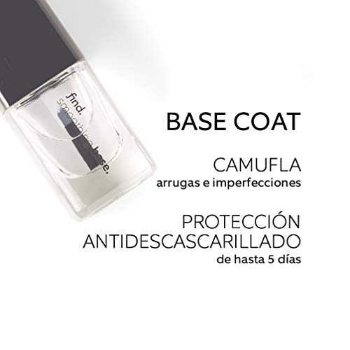 Marca Amazon - find. Elegant Spa-logy- Cura uñas, n.3 unidades (Base Coat, Top Coat, Aceite nutritivo para uñas)