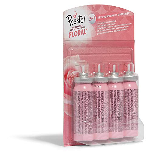 Marca Amazon - Presto! Recargas para ambientador Floral minispray