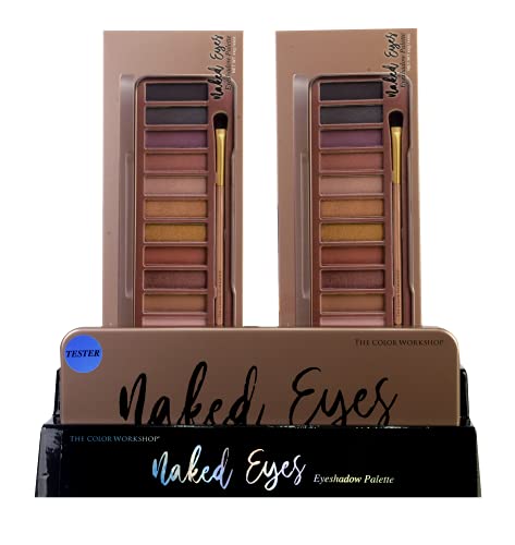 Markwins Essentials Naked Eyes - Paleta de Sombras de Ojos - Paleta con 12 Sombras de Ojos Naturales - Set de Maquillaje Profesional - California Collection - Kit de Maquillaje para Mujeres