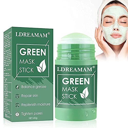 Mascarilla de té verde,mascarilla sólida de Control de Aceite,Mascarilla de limpieza profunda,Se utiliza para la limpieza profunda de los poros, el control de la grasa y la hidratación.