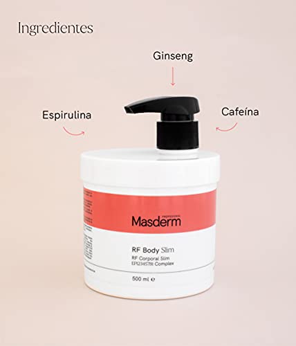 MASDERM | Crema Anticelulitica Reductora 500 ML | Anticelulitico Reafirmante | Crema Reductora Abdomen Mujer y Hombre | Quemagrasas Abdominal Mujer | Vientre Plano | Crema Reafirmante | Extreme