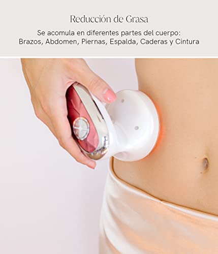 MASDERM | Pack Radiofrecuencia Corporal Profesional 2 en 1 | Aparato Radiofrecuencia Corporal Profesional + Crema Corporal Reafirmante 1 L | Cavitación y Radiofrecuencia | Tratamiento Flacidez