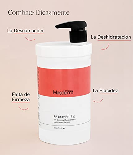 MASDERM | Pack Radiofrecuencia Corporal Profesional 2 en 1 | Aparato Radiofrecuencia Corporal Profesional + Crema Corporal Reafirmante 1 L | Cavitación y Radiofrecuencia | Tratamiento Flacidez