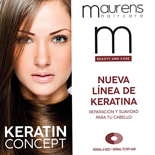 Maurens Champú Reparador Keratin Concept, con Keratina, Aceite de Argán y Proteínas Vegetales, 1000 ml