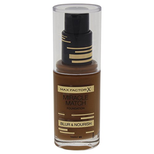 Max Factor Miracle Match Foundation Base de maquillaje, Tawny 95, 30 ml