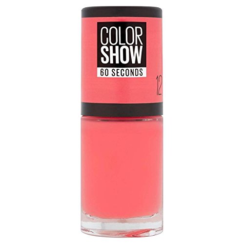 Maybelline Mayb VAO COLOR SHOW NU 12 SUNSET 7ml Coral Crema esmalte de uñas - Esmaltes de uñas (Coral, Sunset, Crema, Botella, 7 ml, 25 mm)