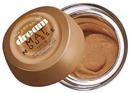 Maybelline New York Base de maquillaje Dream Mat Mousse 50 Bronze Ensoleillé, Juego de 3 (3 x 18ml)