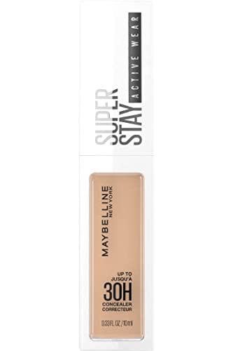 Maybelline New York, Corrector Superstay Active Wear 30H, Textura ultra-ligera, larga duración, Tono 25 Medium