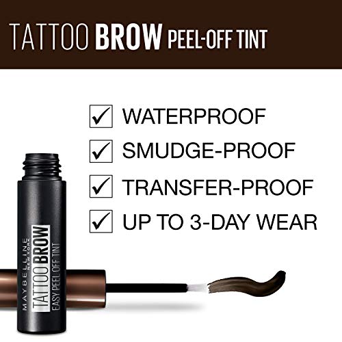 Maybelline New York - Encre à Sourcils Peel-Off - Tattoo Brow - Chocolate (25) - 4,6 g