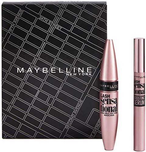 Maybelline New York, Set de Maquillaje para Ojos, Incluye Máscara de Pestañas Total Temptation y Eyeliner Hyper Precise, para Una Mirada con más Volumen e Intensidad