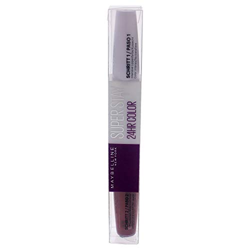 Maybelline New York - Superstay 24H, Pintalabios Mate de Larga Duración, Tono 260 Wildberry